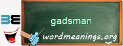 WordMeaning blackboard for gadsman